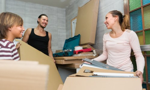 Furniture and boxes being loaded for a Richmond upon Thames move