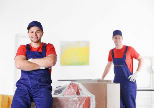Furniture removal team preparing items for a move in Richmond upon Thames
