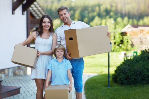 Careful packing and preparation of furniture and boxes before moving day.