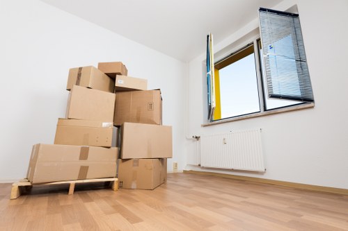 Office setup and furniture placement after relocation