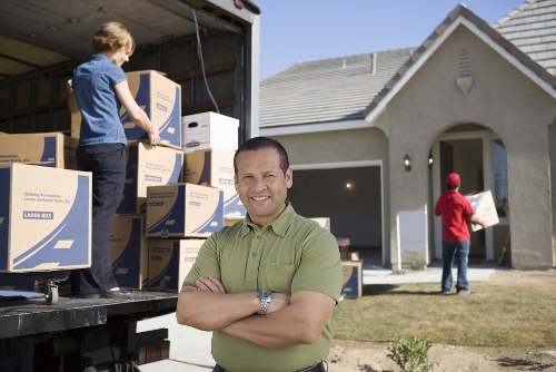 Careful loading of household items during a local move